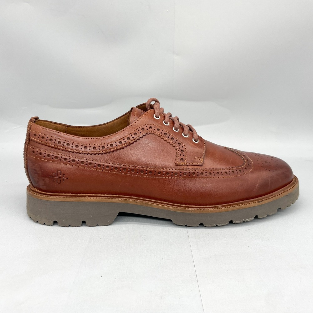 Cole Haan Mens 13M American Classics Longwing Oxford Brown Leather Casual Shoes
